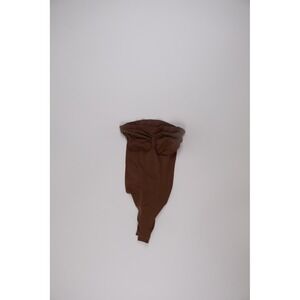 SKIMS Womens Bodysuit Fits Everybody Strapless Ruched Brown Solid M Excellent